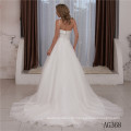 Sexy Boho V Neck Appliqued Backless Elegant A Line Garden Wedding bridal dress gowns